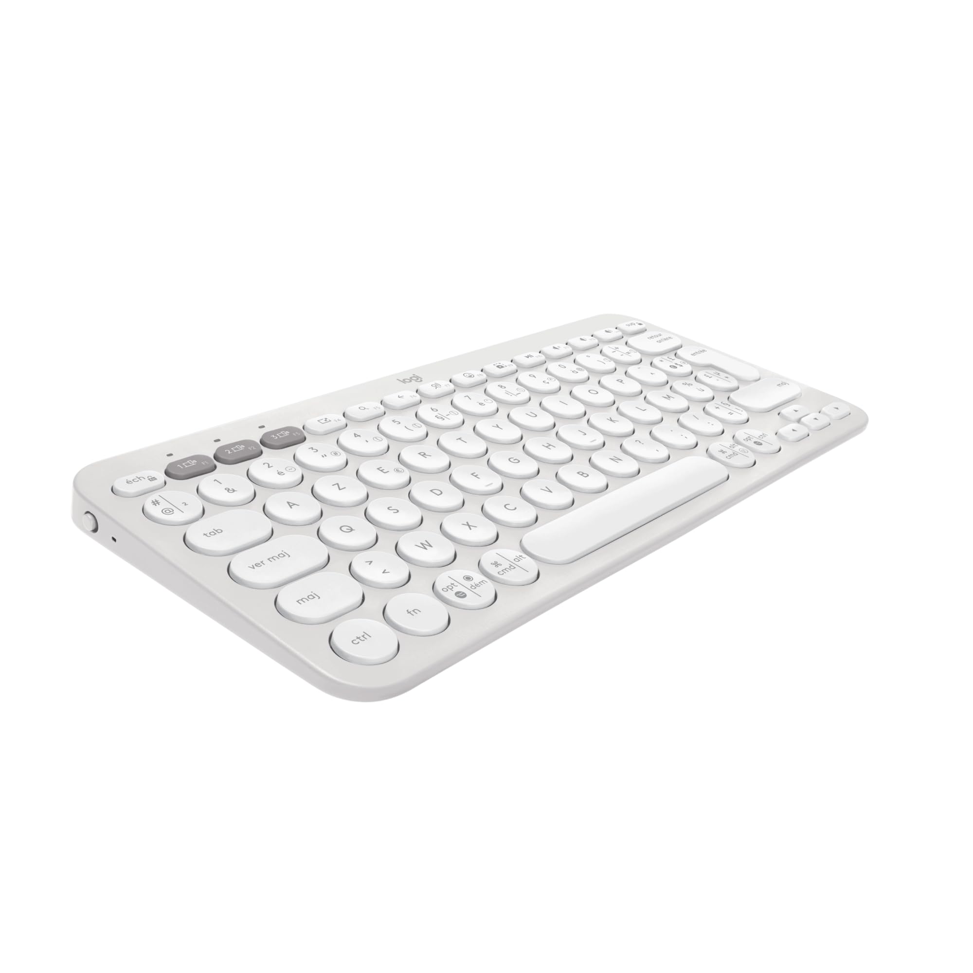 LOGITECH Pebble Keys 2 K380s - TONAL WHITE - (FRA) - BT - N/A - CENTRAL-419 - UNIVERSAL