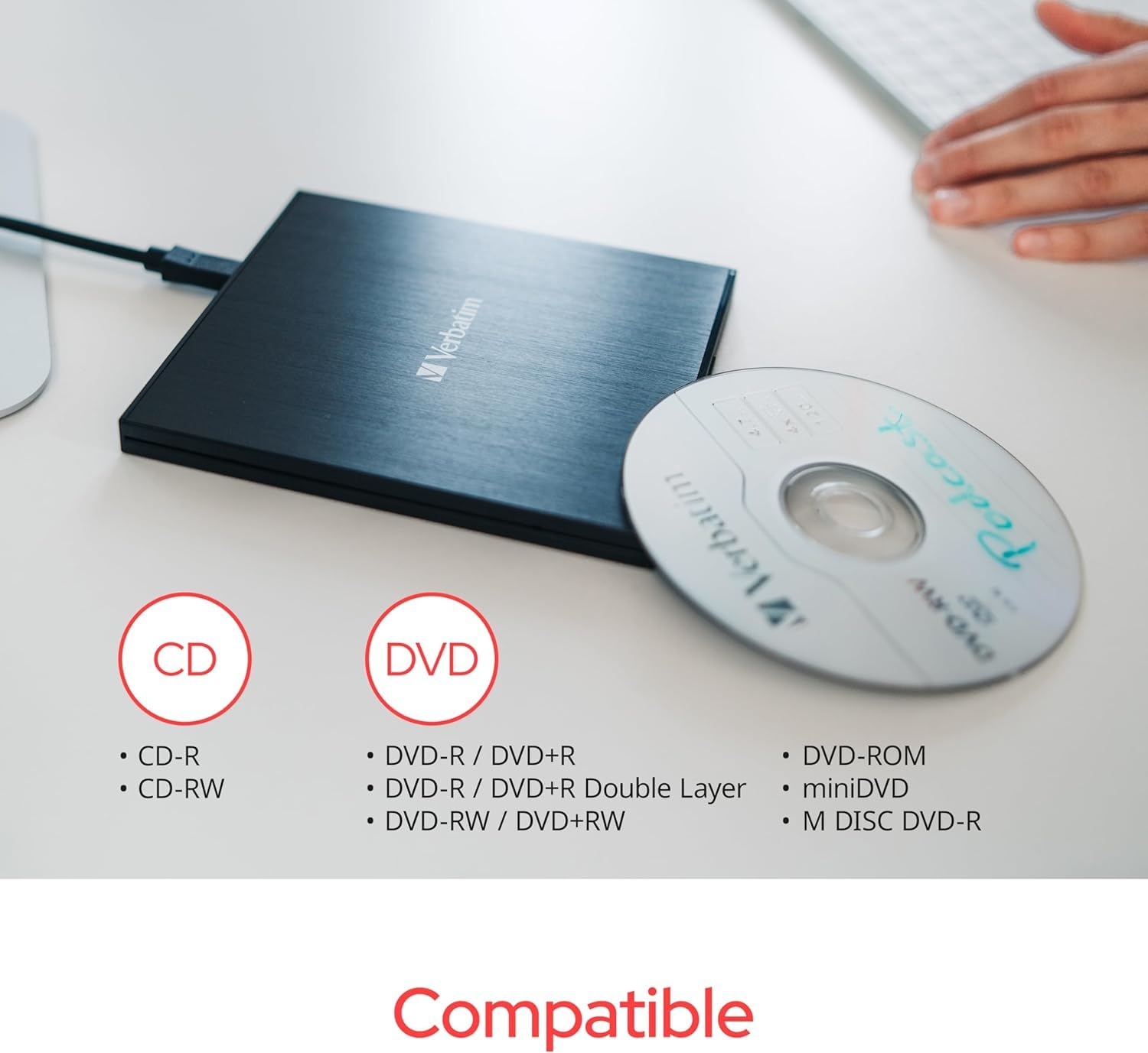 Verbatim External Slimline CD/DVD Write