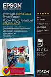 EPSON Pap Photo Premium Semi Glacé 10x15cm (50f./251g)