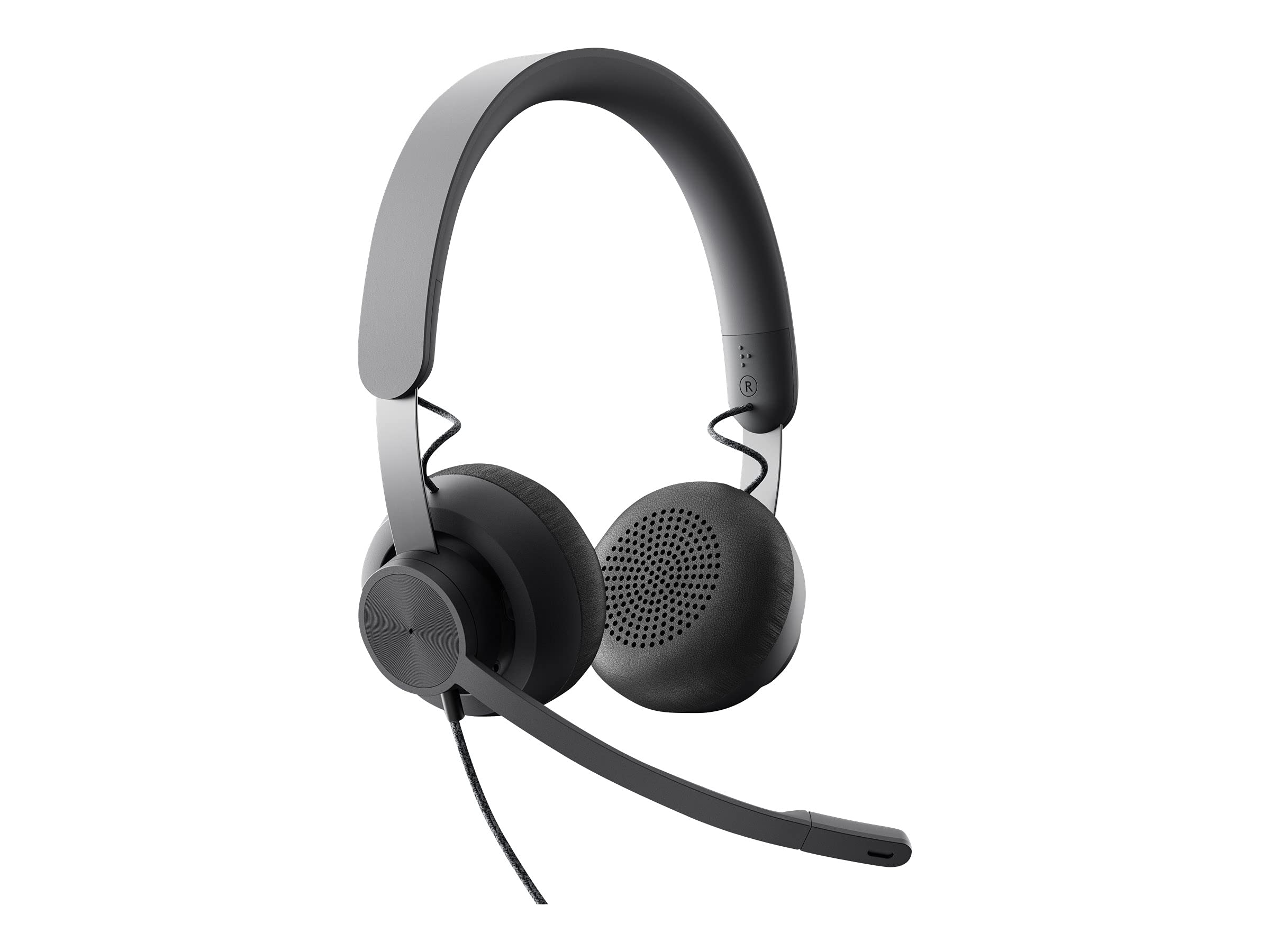 LOGITECH Zone Wired Headset on-ear wired USB-C graphite