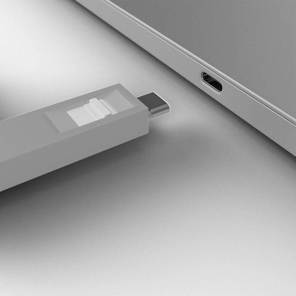 LINDY USB Type C Port Blocker Key - Pack of 4 Blockers White