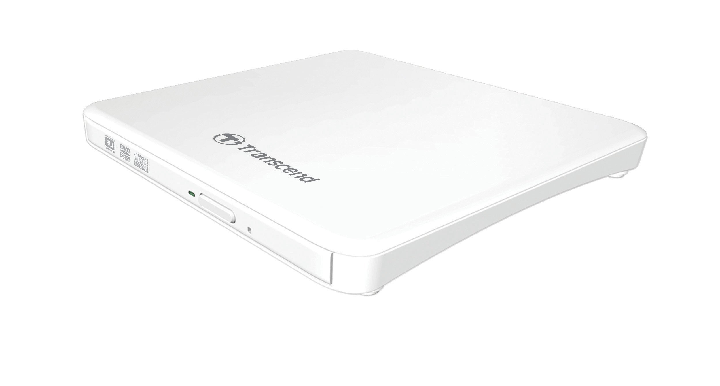 Lecteur/Graveur DVD Externe TRANSCEND TS8XDVDS 8x USB Blanc