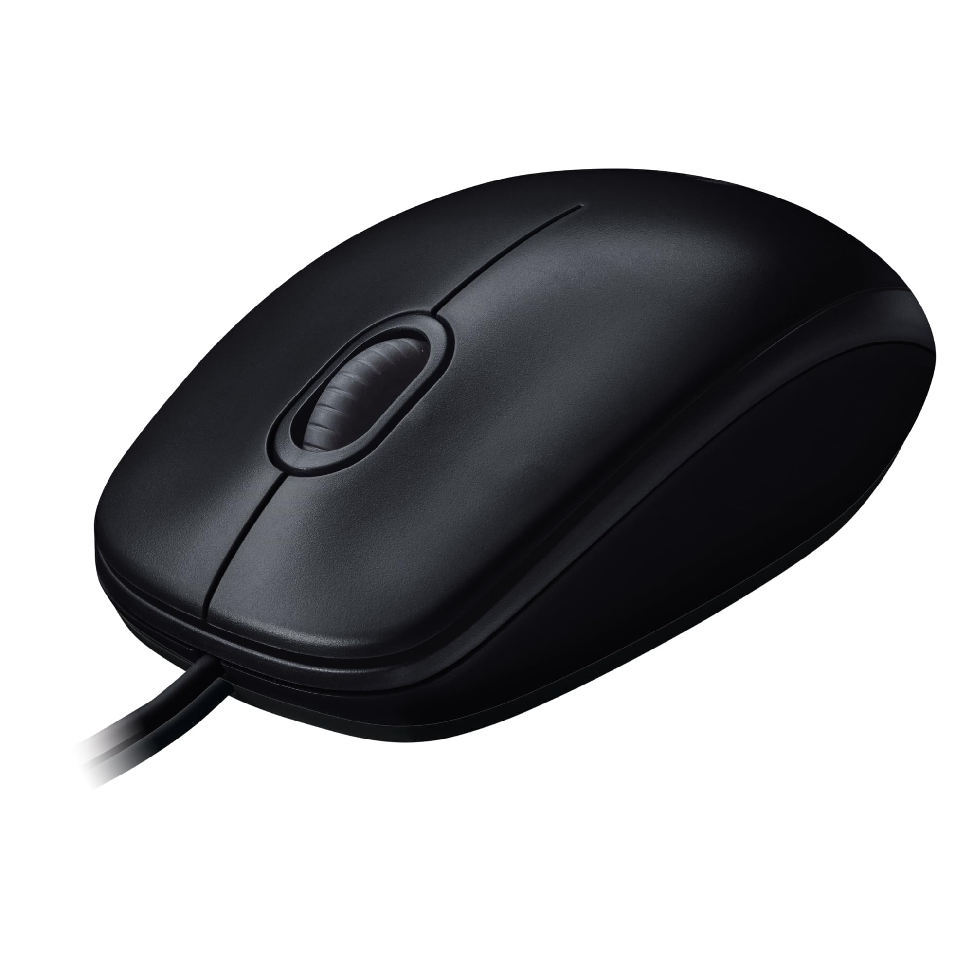 LOGITECH M100 Mouse full size right and left-handed optical 3 buttons wired USB black