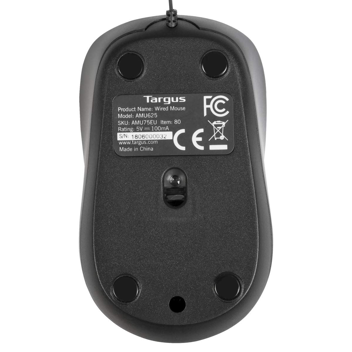 TARGUS Souris compacte Blue Trace USB - Noire