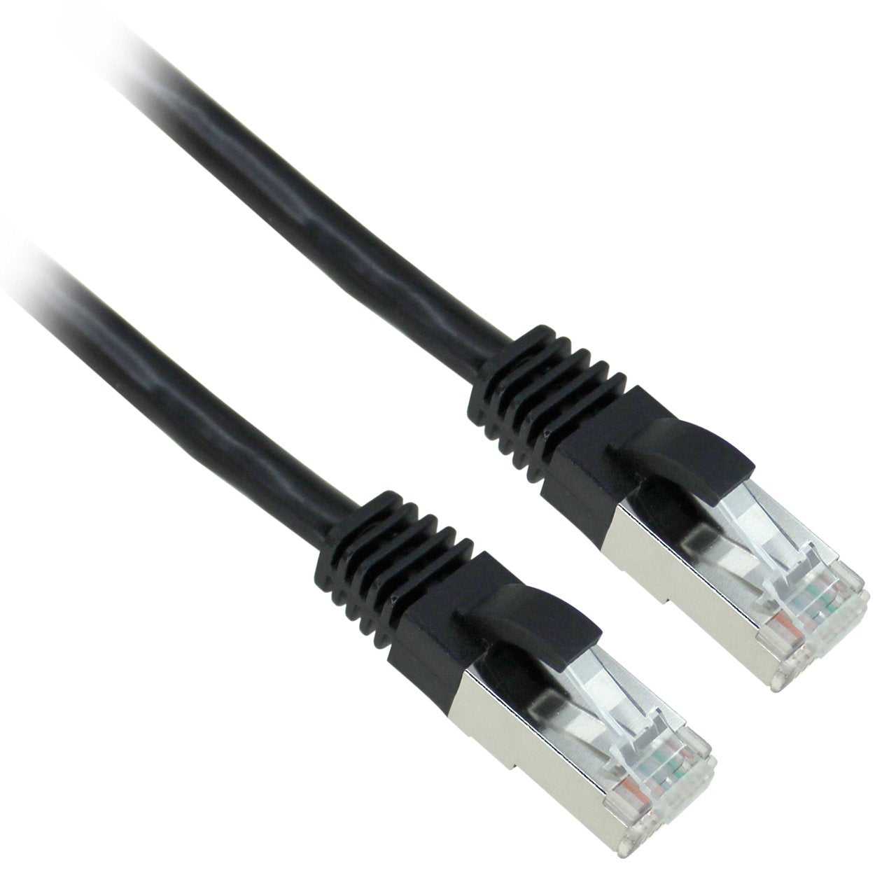 Cordon RJ45 catégorie 6A F/UTP LSOH snagless noir - 0,5 m