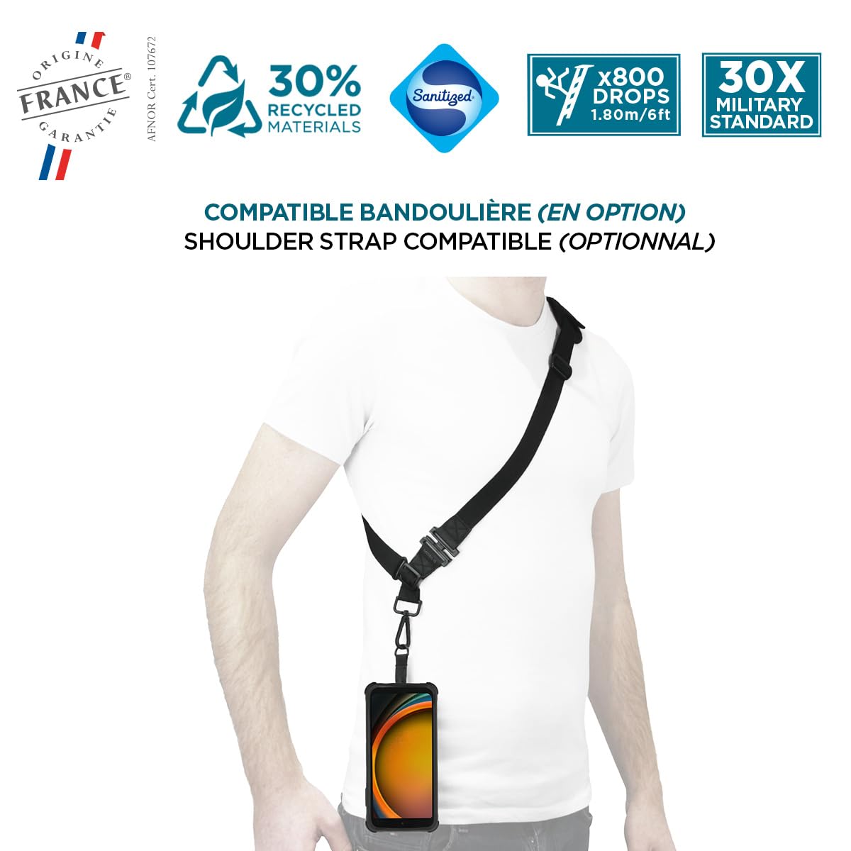 PROTECH - Case+Handstrap for Galaxy XC