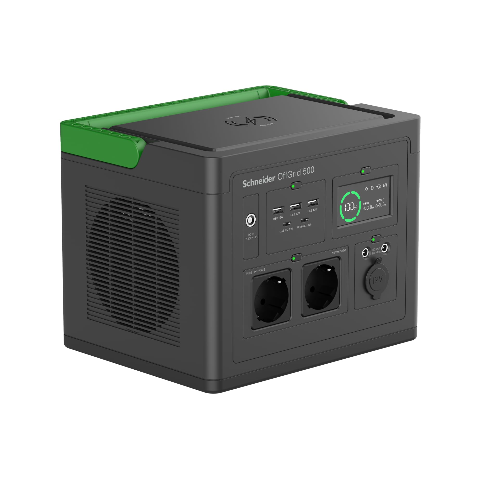 APC Schneider OffGrid Portable Power Station 500 517Wh Lithium-ion 2 Schuko Sinewave