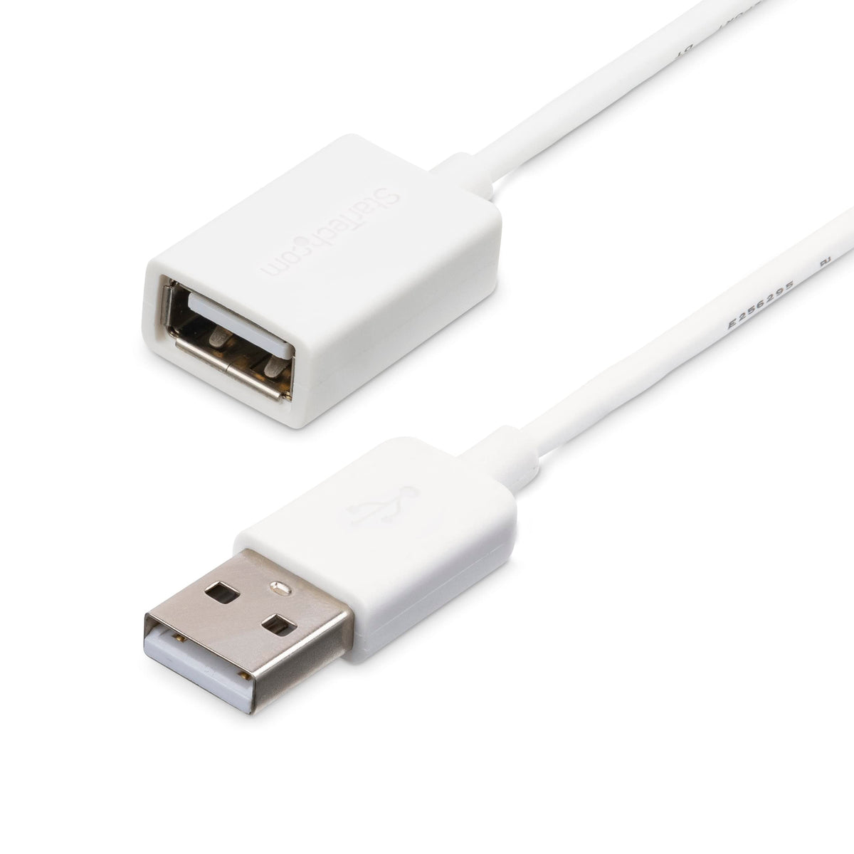 1m White USB 2.0 Extension Cable - M/F