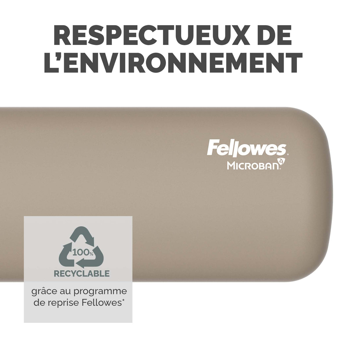 FELLOWES Repose-poignets clavier compact Breyta Sable
