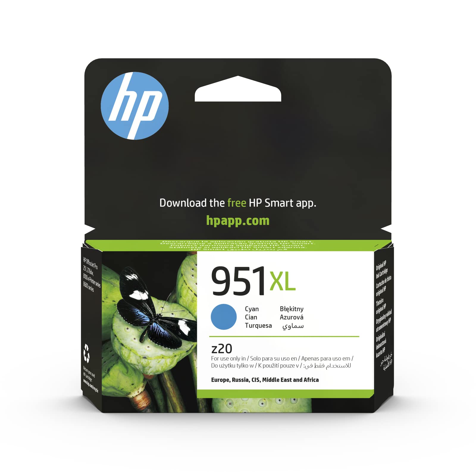 HP 951XL original Ink cartridge CN046AE BGX cyan high capacity 1.500 pages 1-pack Officejet