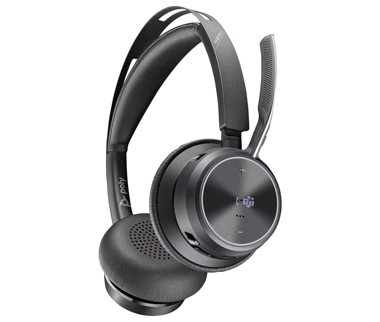HP Poly Voyager Focus 2 Microsoft Teams Certified USB-C Bluetooth Headset +USB-C/A Adapter