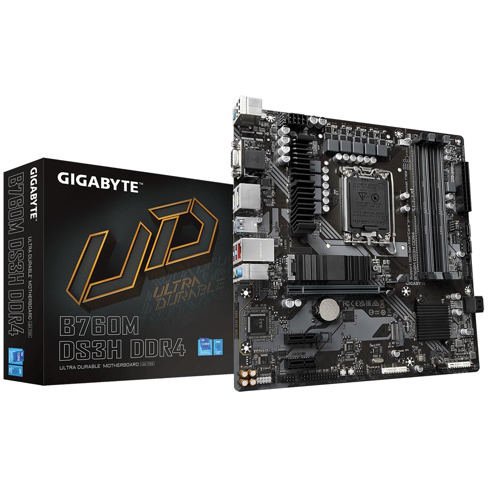 GIGABYTE B760M DS3H DDR4 carte mere Intel B760 Express LGA 1700 micro ATX