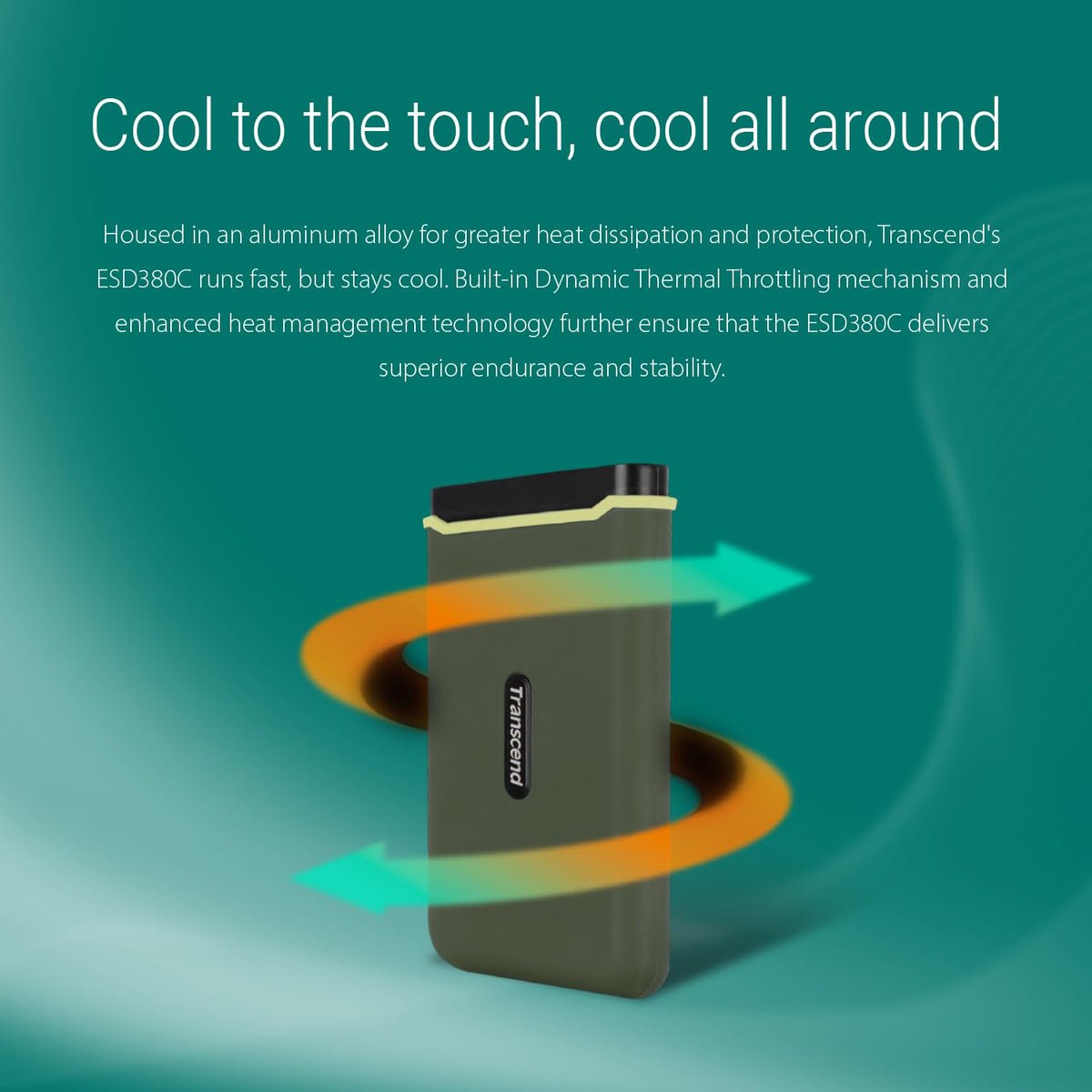 TRANSCEND ESD380C 1To External SSD USB 3.2 Gen 2 Type C