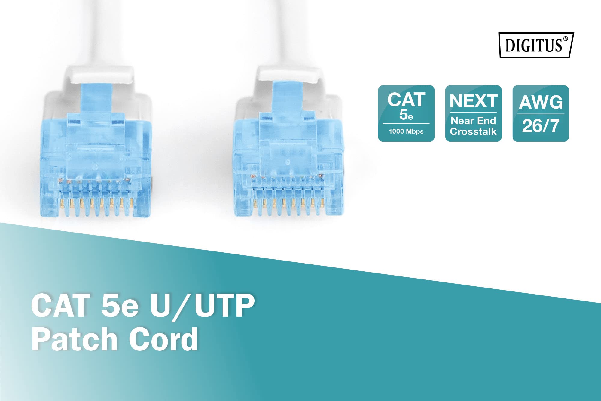 Digitus DK-1512-030/WH câble de réseau Blanc 3 m Cat5e U/UTP (UTP)