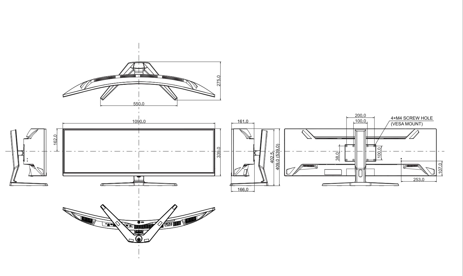 44.5" DQHD VA-Curved Gaming 1500R