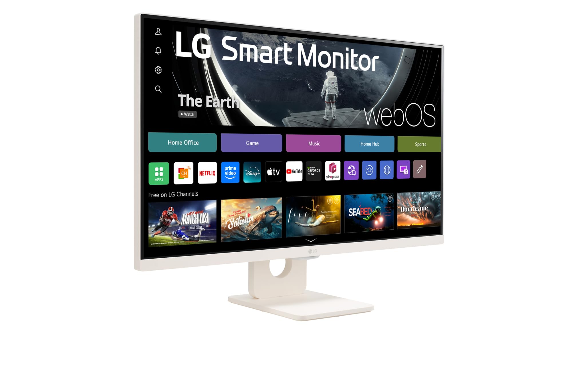LG 27U511SA-W.AEU 27p Full HD IPS Smart Wireless Monitor with webOS
