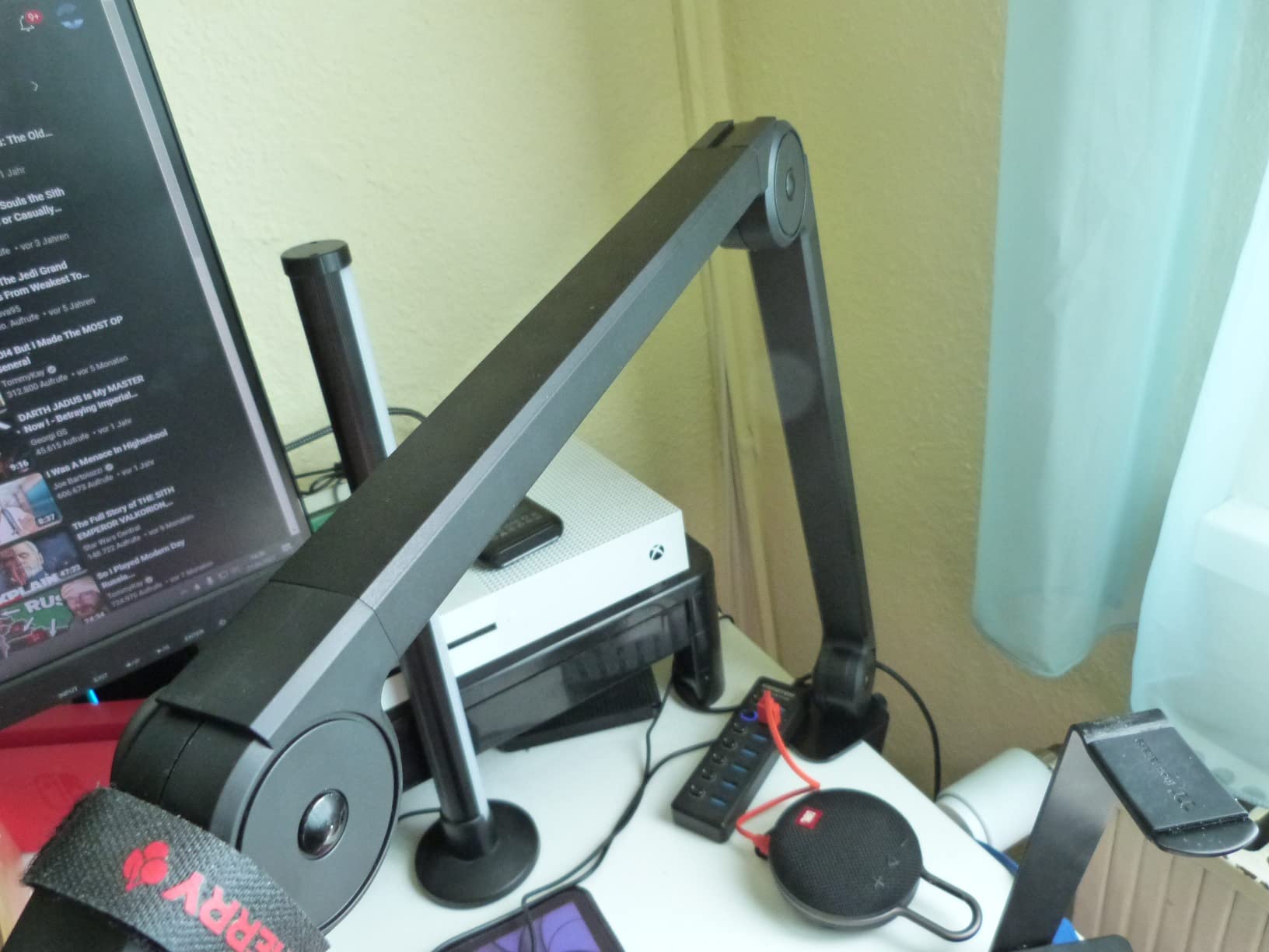 CHERRY Bras de microphone MA 6.0 UNI USB avec hub intégré