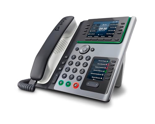POLY EDGE E400 téléphone IP PoE USB-C 8/6 lignes SIP