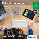 TRUST Pack clavier & souris sans fil LYRA Bluetooth - blanc (FR)