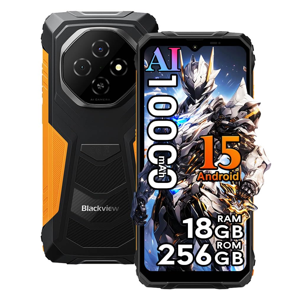 Blackview FORT 1 (6.56'' -  NFC - 128 Go, 4 Go de RAM - 10000mAh) Orange