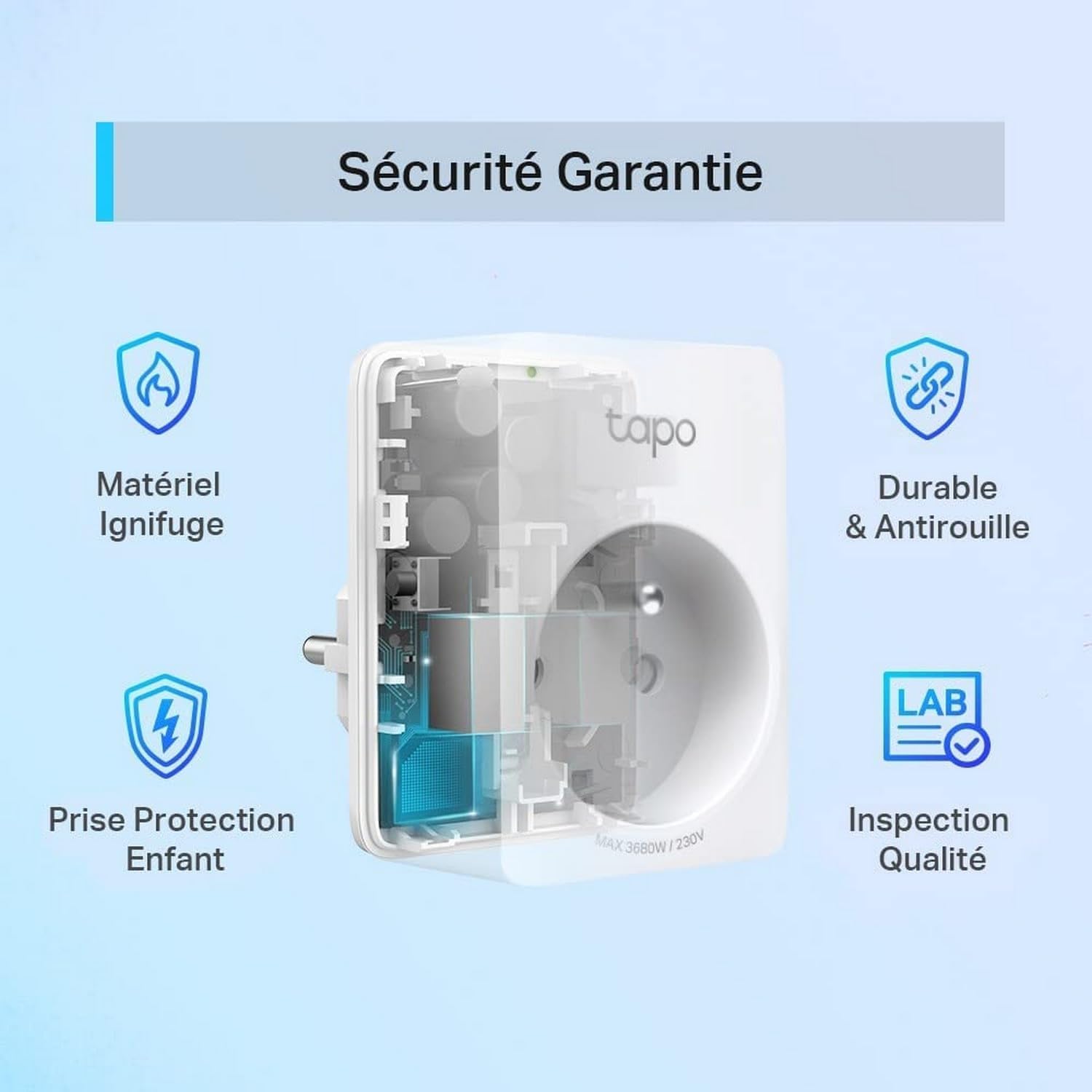 TP-Link TAPO P100( 1 sortie(s) CA 0 m 2990 W