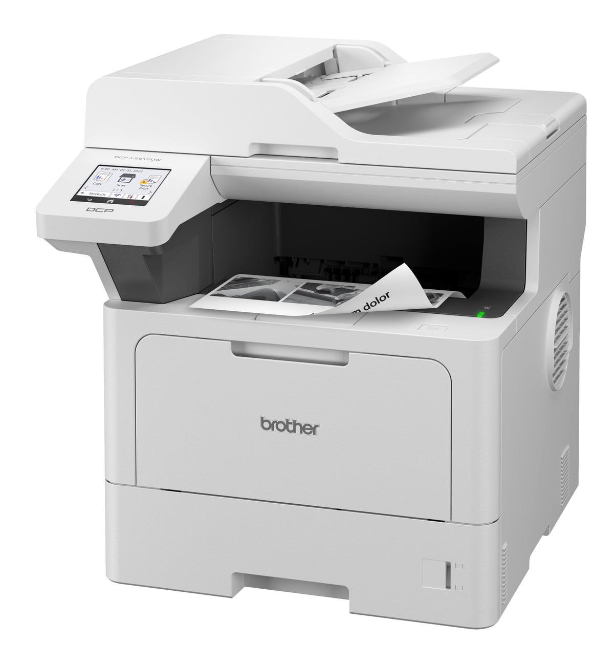 BROTHER DCP-L5510DW MFP Mono B/W laser A4 48ppm copy 48ppm print 250 sheets USB 2.0 Gigabit LAN Wi-Fi NFC USB 2.0 host