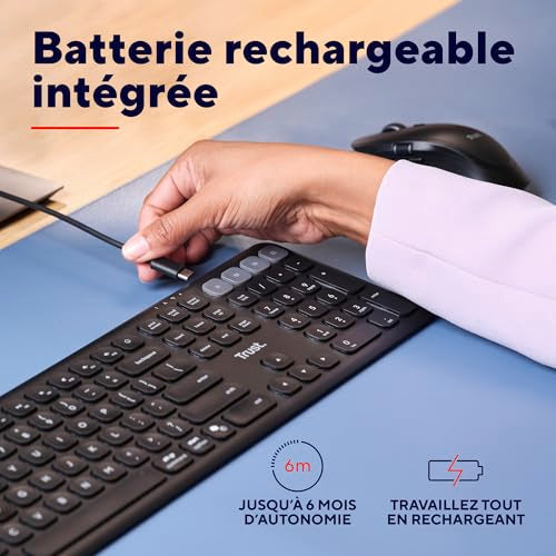 TRUST Clavier sans fil VAIYA Bluetooth (FR)
