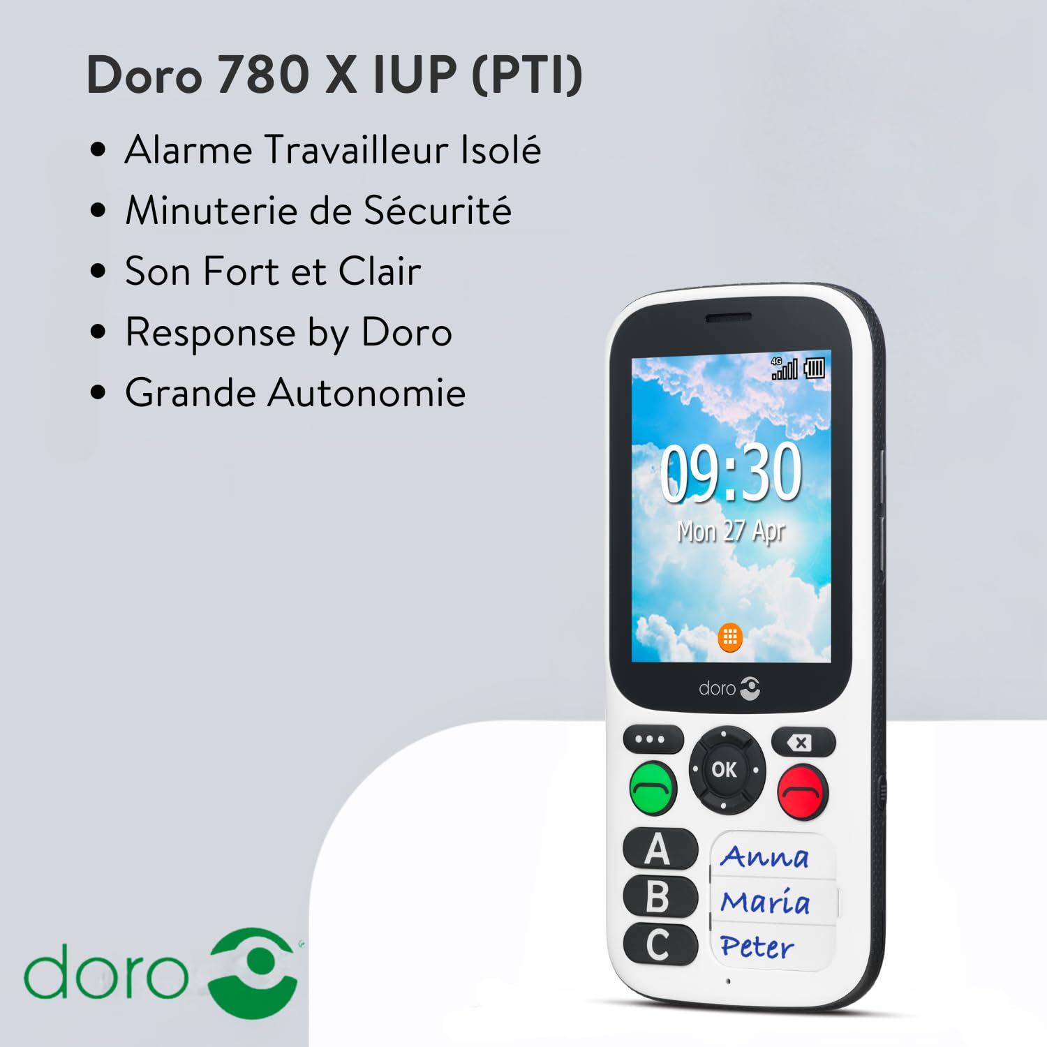 Doro 780X IUP Black/White
