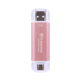 TRANSCEND ESD310P 2To External SSD USB 10Gbps Type C/A Pink