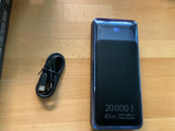 Powerbank 20000mAh pour laptop 45W charge ultra rapide power