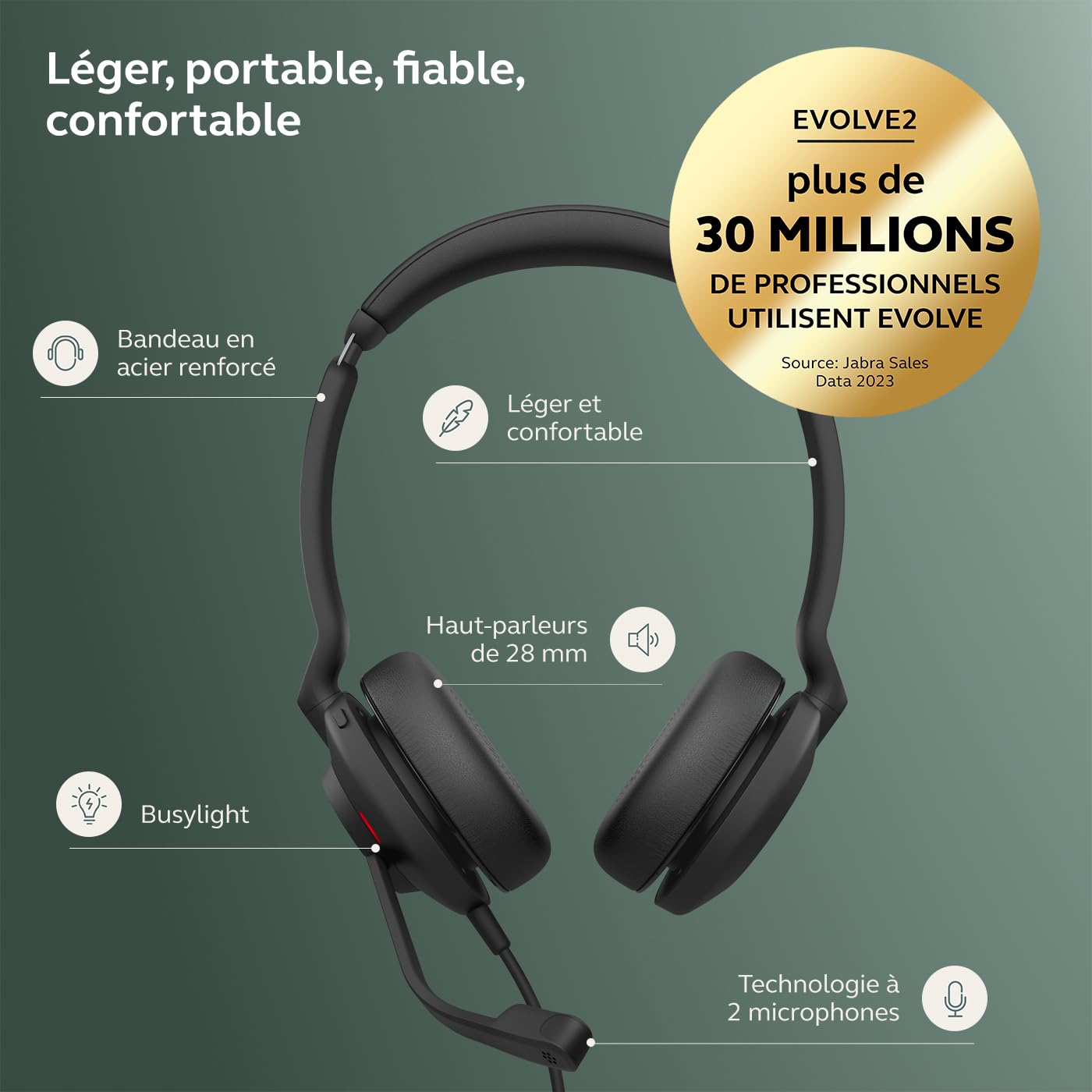 Jabra Evolve2 30 SE USB-A UC Stereo