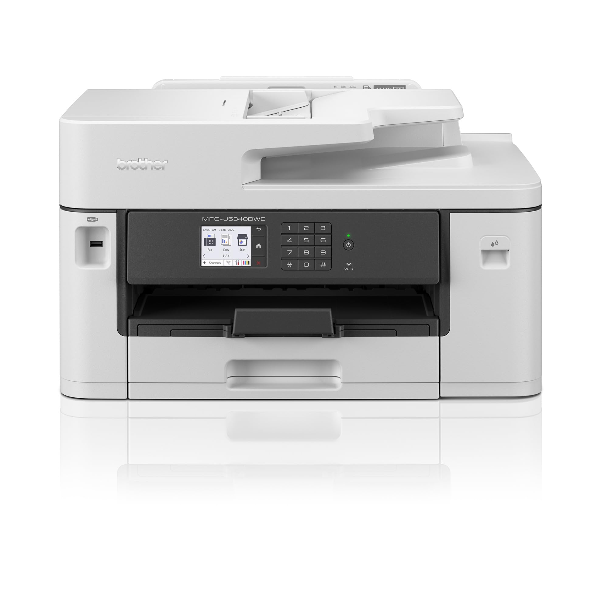 BROTHER MFCJ5340DWE A3 ECOPRO Inkjet Multifunction Printer 4in1 28/21ppm 1200x4800dpi