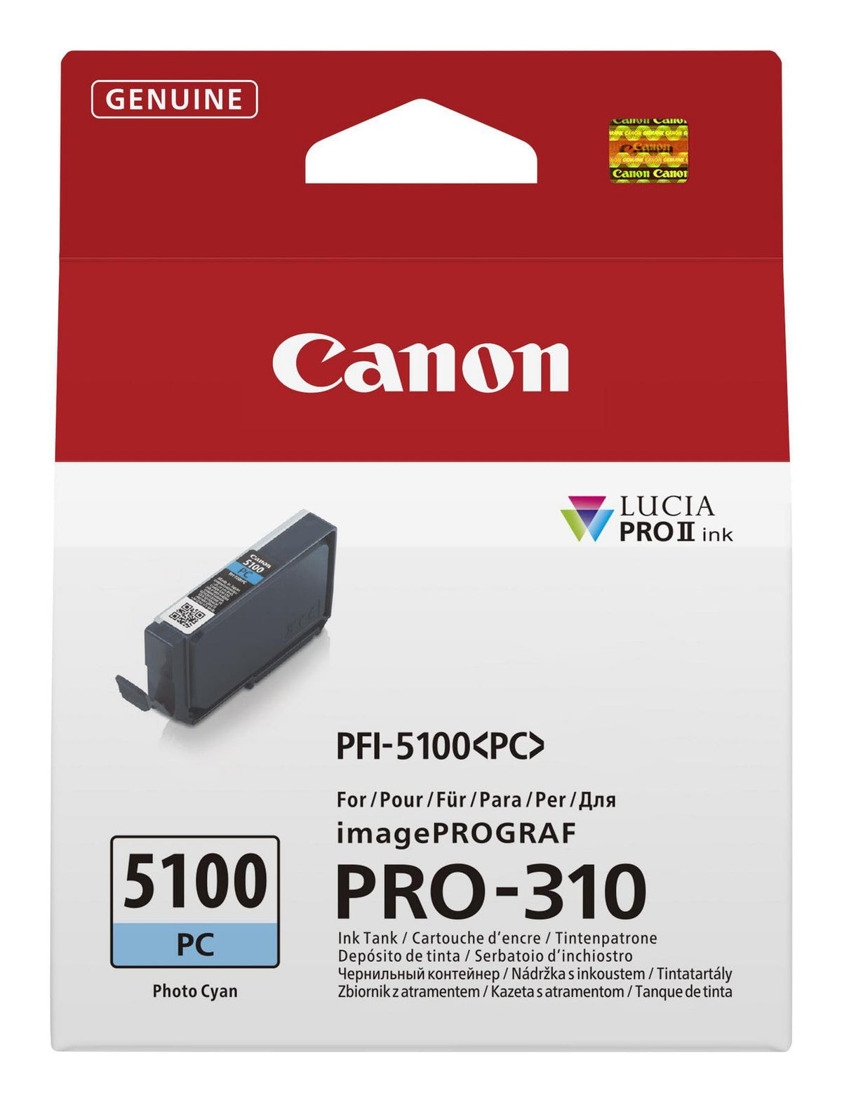 CANON PFI-5100 SERIES Photo Cyan ink tank