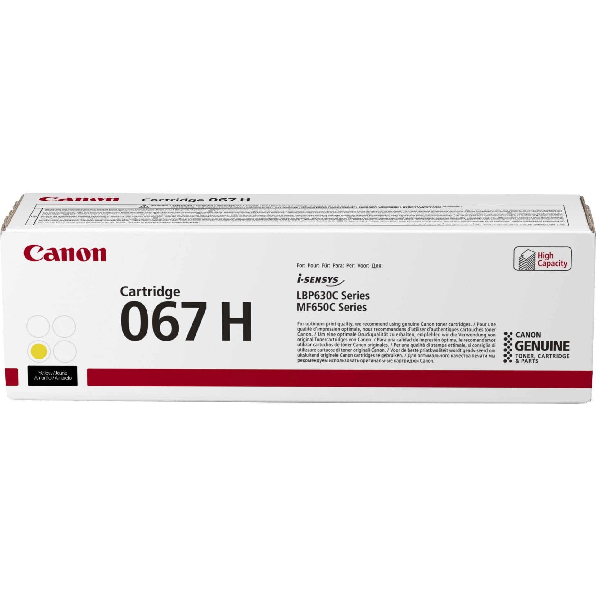 CANON Toner Cartridge 067 High yield Yellow