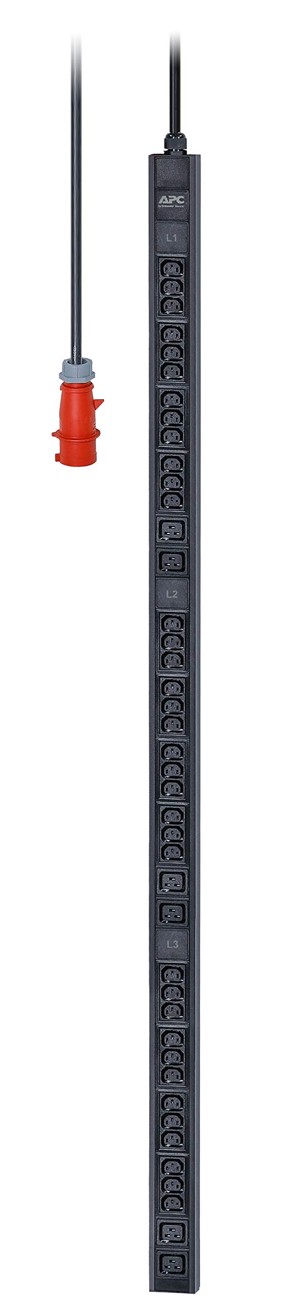 APC Easy PDU Basic 0U 11kW 16A 400V 36xC13 6xC19 Cord Length 2 meter IEC309