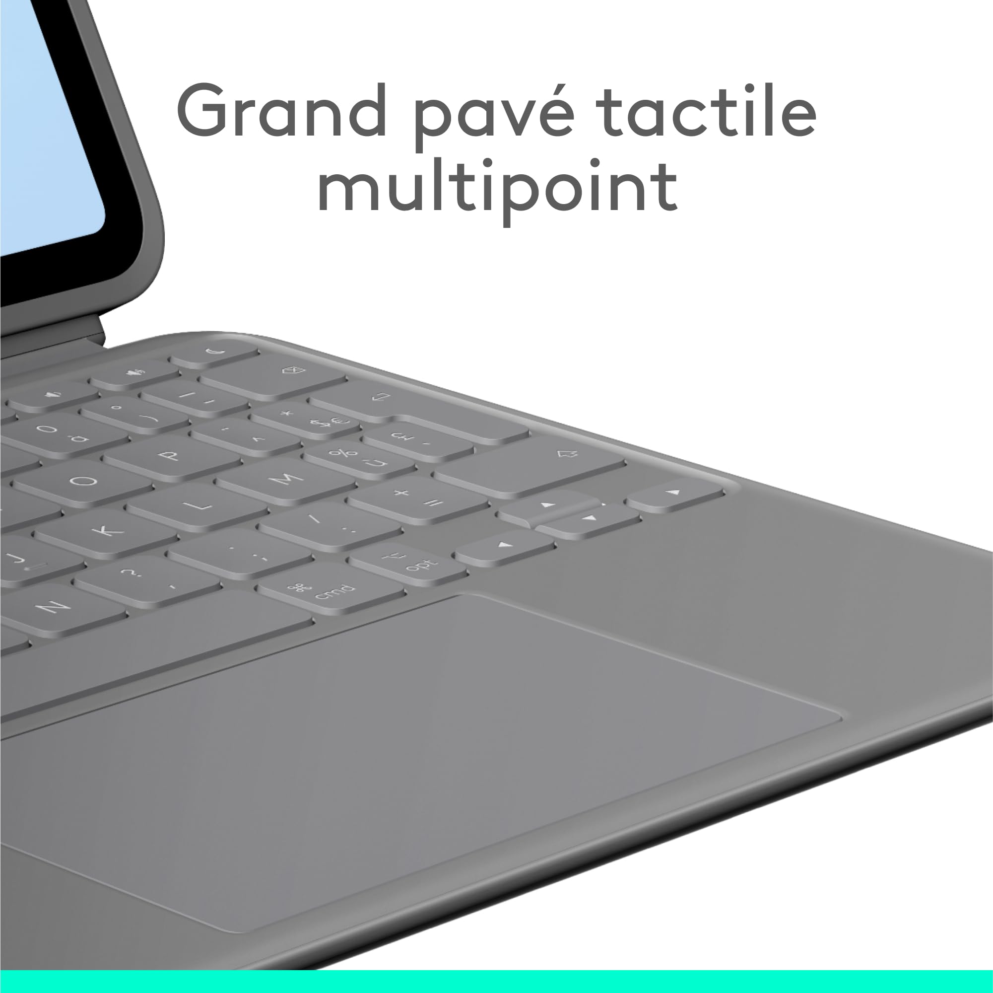 LOGITECH Combo Touch iPad Air 11p M2 OXFORD GREY (FRA)