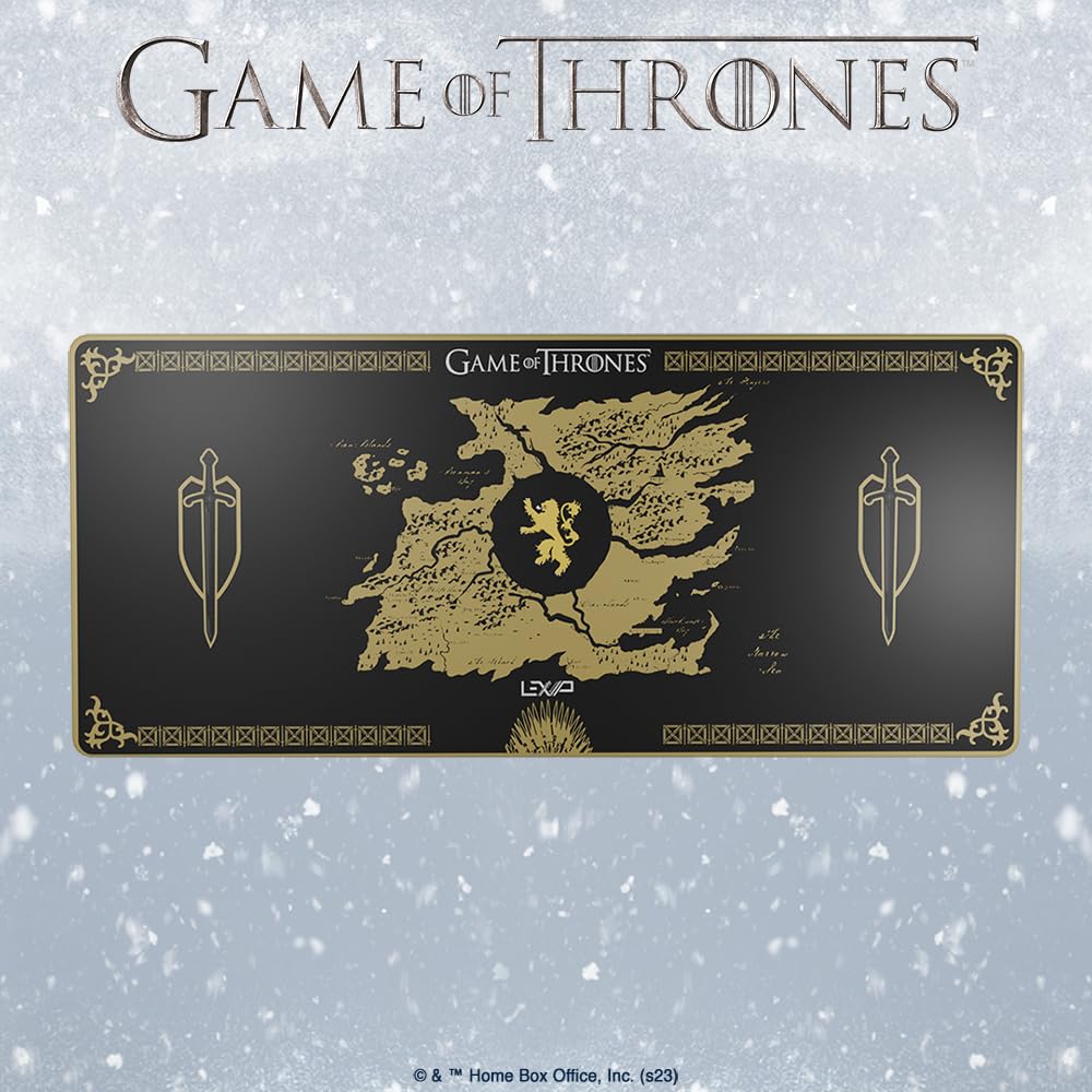 LEXIP X TSUME - GAME OF THRONES LANNISTER MOUSE PAD XXL BLACK