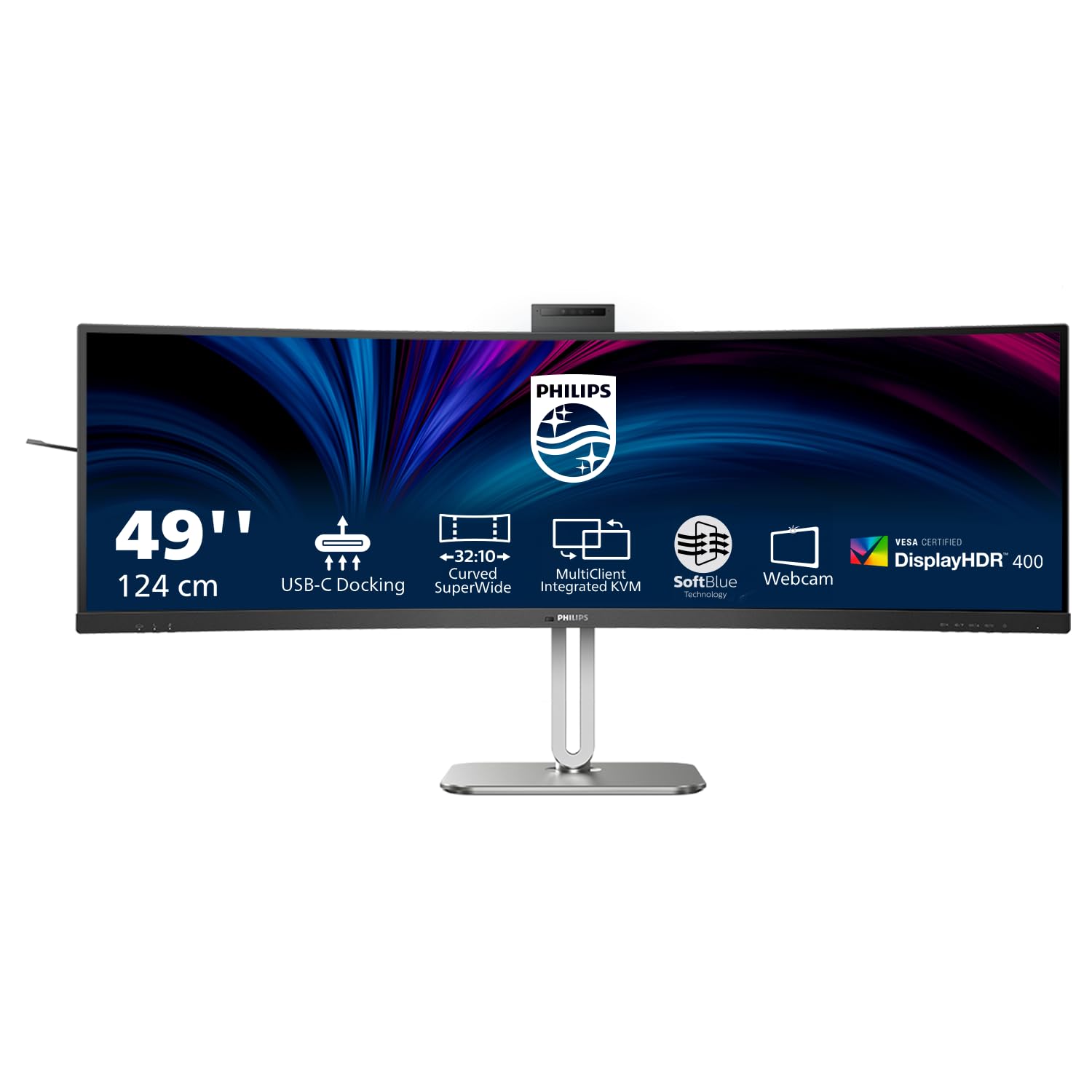 PHILIPS 49B2U6900CH/00 48.8p 5120x1440 VA Curved 1800R H/A 130mm SUPERWIDE USB-C 75Hz DP 2xHDMI USB HUB SPEAKERS