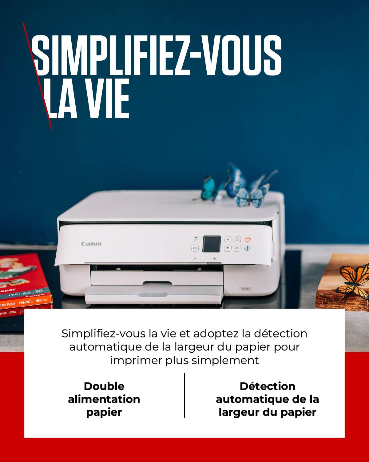 Canon Pixma TS5351i - appareil multifonction a jet d'encre - numérisation, copie, 1200x4800 DPI A4, Wi-Fi, AirPrint