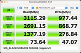 SANDISK Professional G-DRIVE SSD 4To M.2-2280 1050MB/s USB-C 10Gbps USB 3.2 Gen 2 Ultra-Rugged Portable NVMe SSD