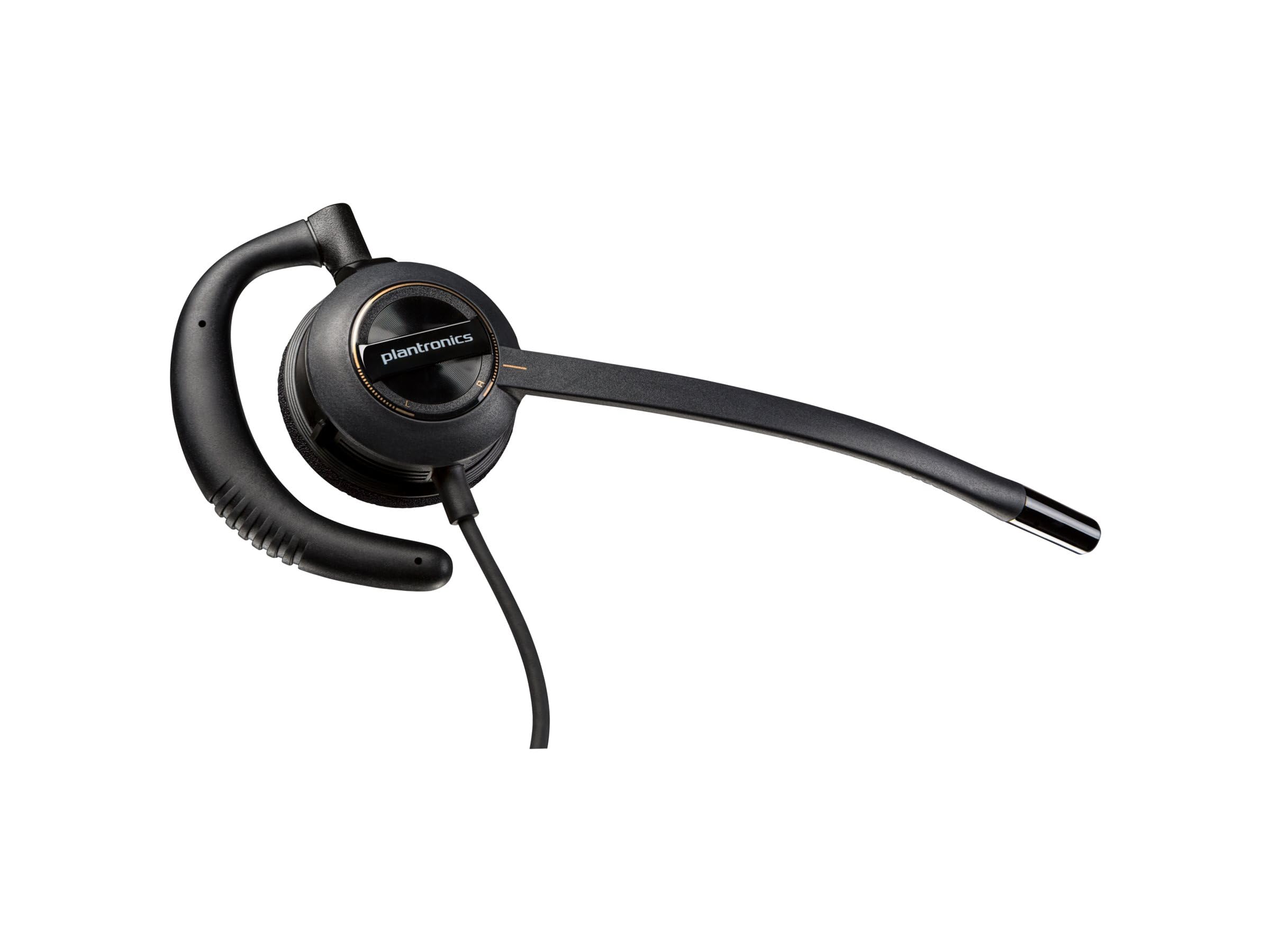 HP Poly EncorePro 530D with Quick Disconnect Discreet Digital Headset TAA Avec fil Crochets auriculaires Appels/Musique Noir