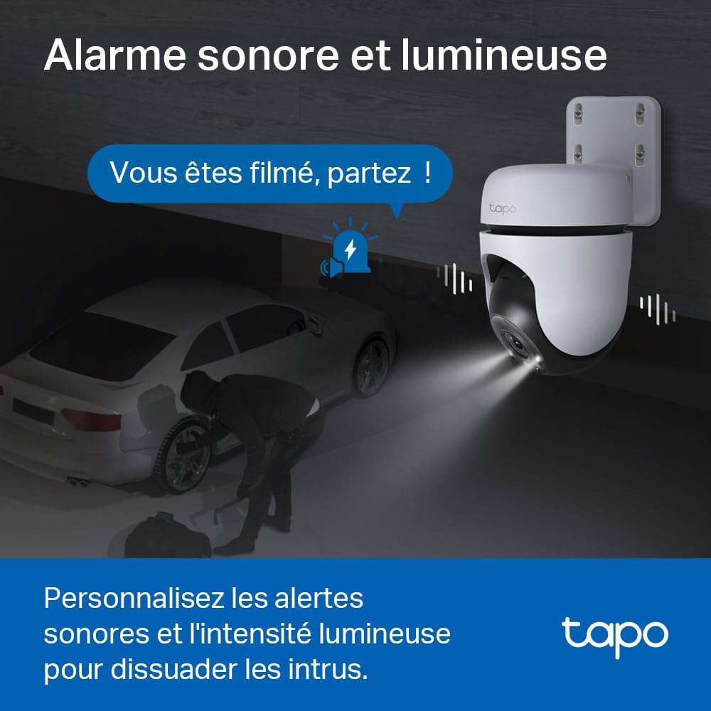 TP-LINK Outdoor Pan/Tilt Security WiFi Camera 2K Resolution-With The Resolution of 2304x1296px