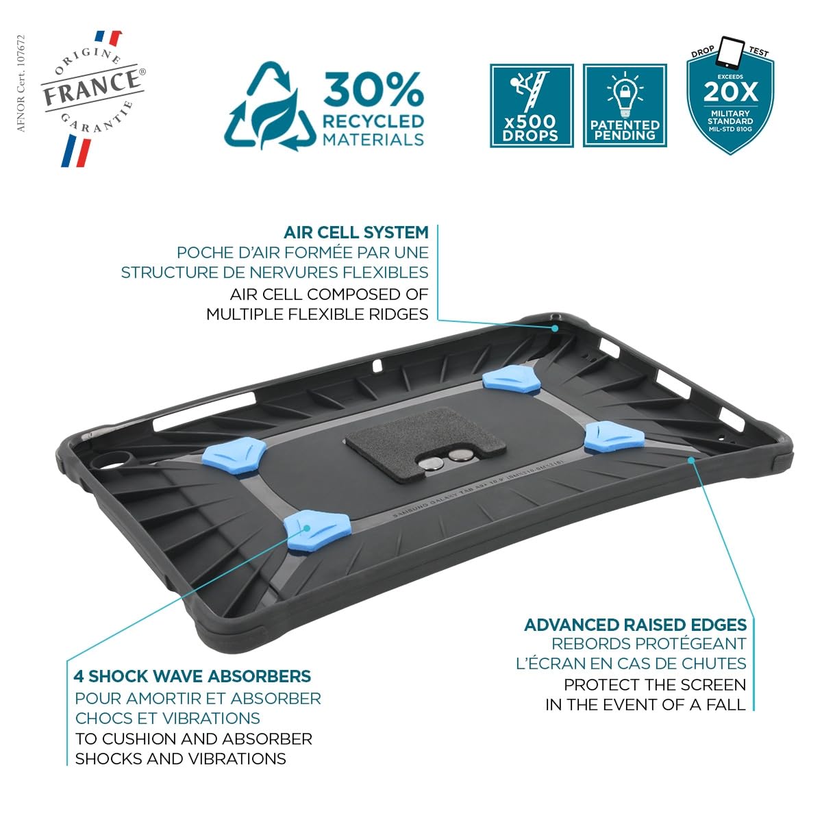 PROTECH 360° handstrap+kickstand Tab A9+
