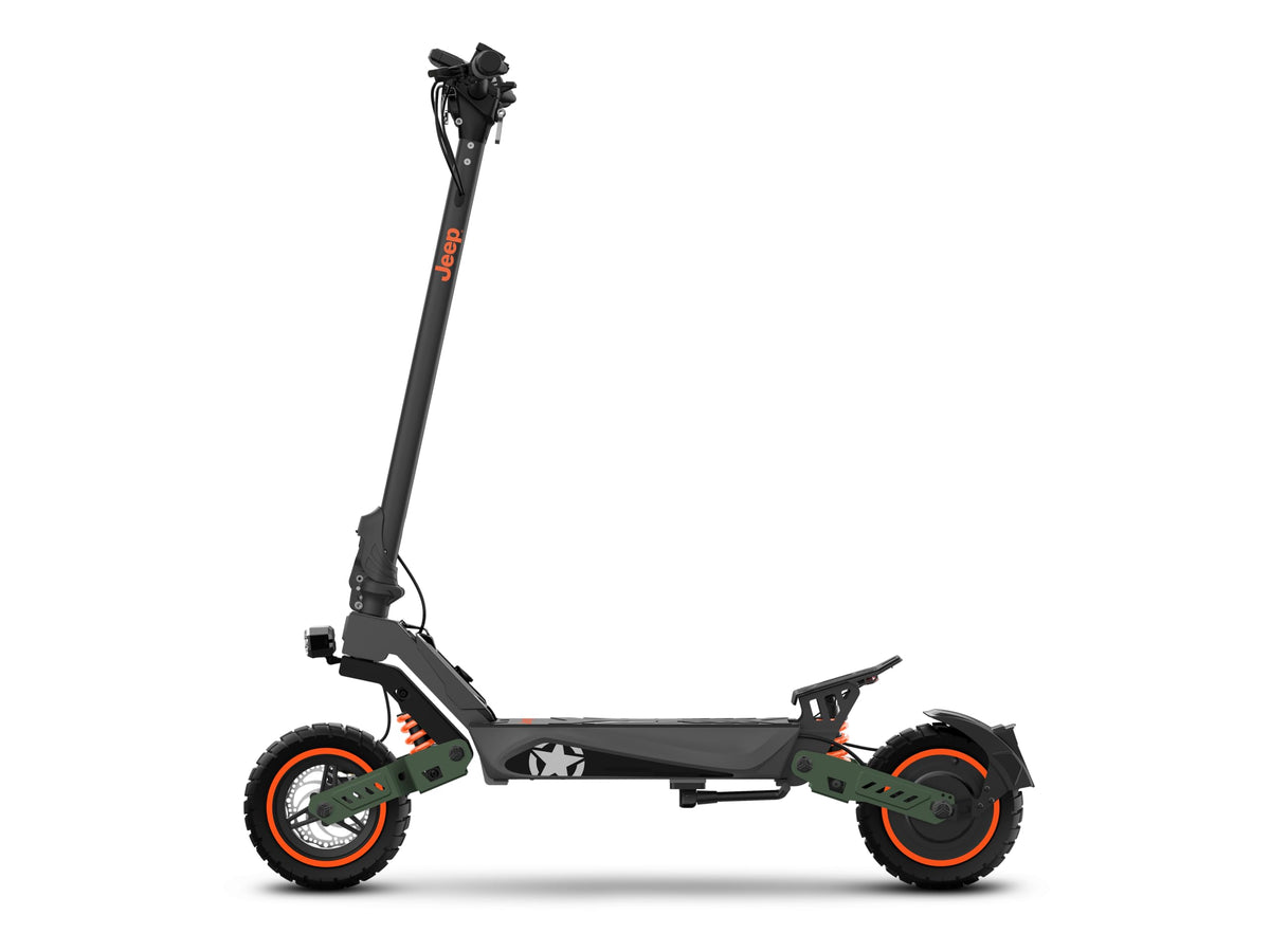 Trott elec JEEP JXP Acier mot 500W Pneu 11.6'' tubeless Plein Susp AV/AR Frein A