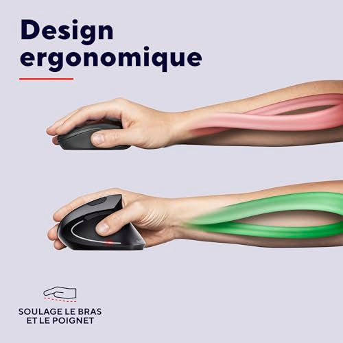 TRUST Souris sans fil ergonomique VERTO - Noire