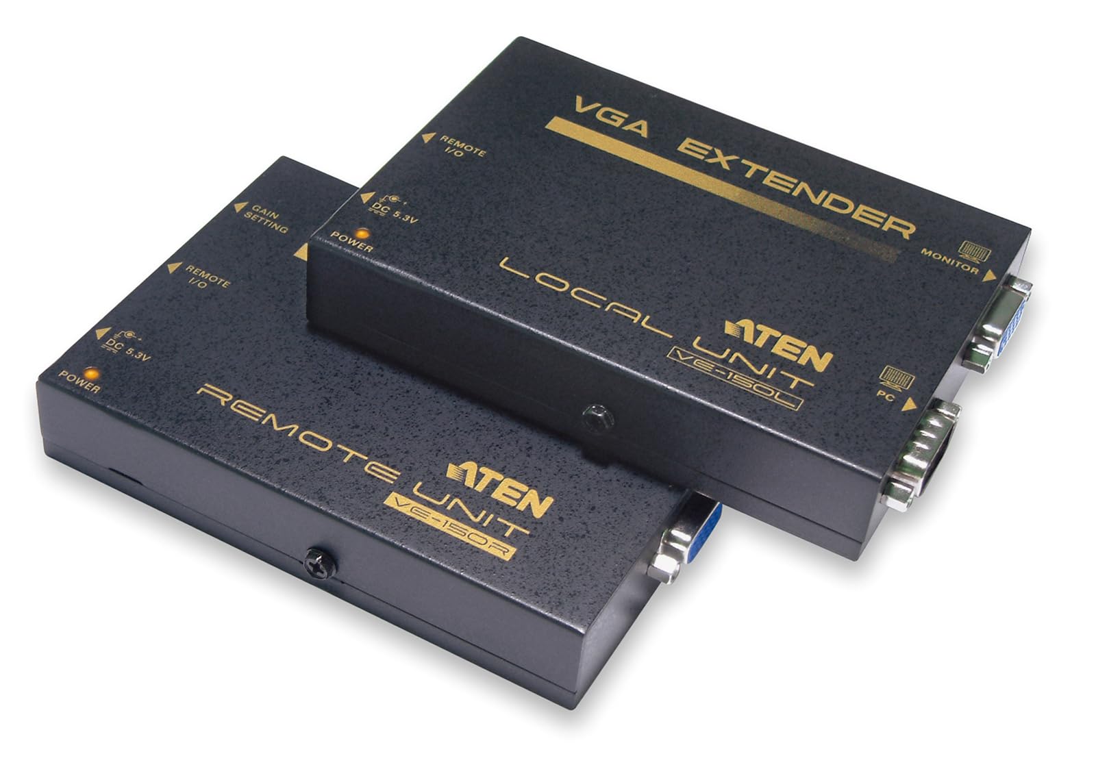ATEN VE150A-AT-G extension audio/video Émetteur et récepteur AV Noir