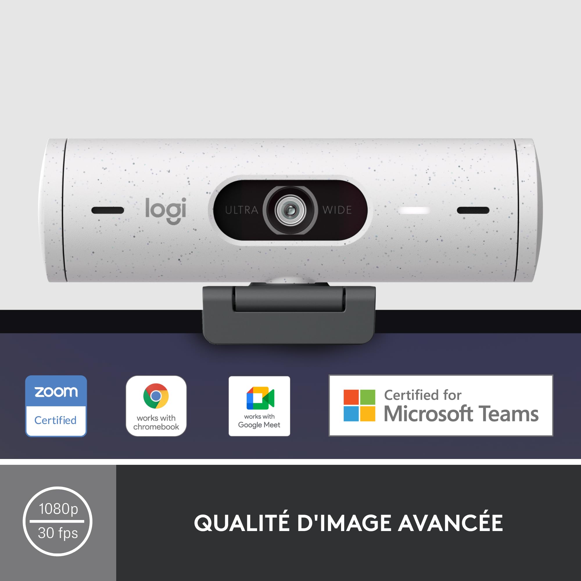 LOGITECH BRIO 500 Webcam colour 1920 x 1080 720p 1080p audio USB-C