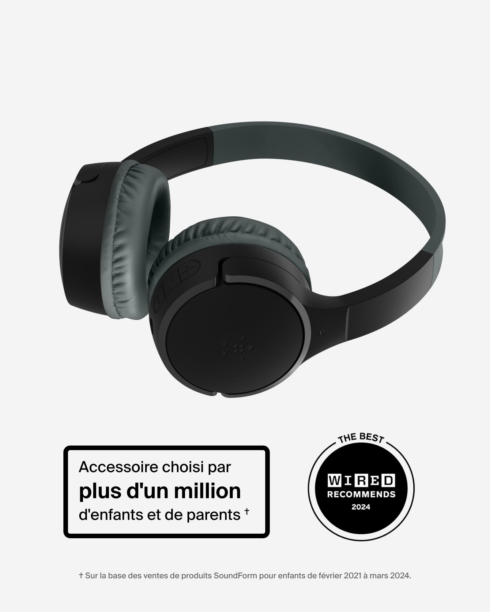 BELKIN Soundform Mini Kids Headphones Black