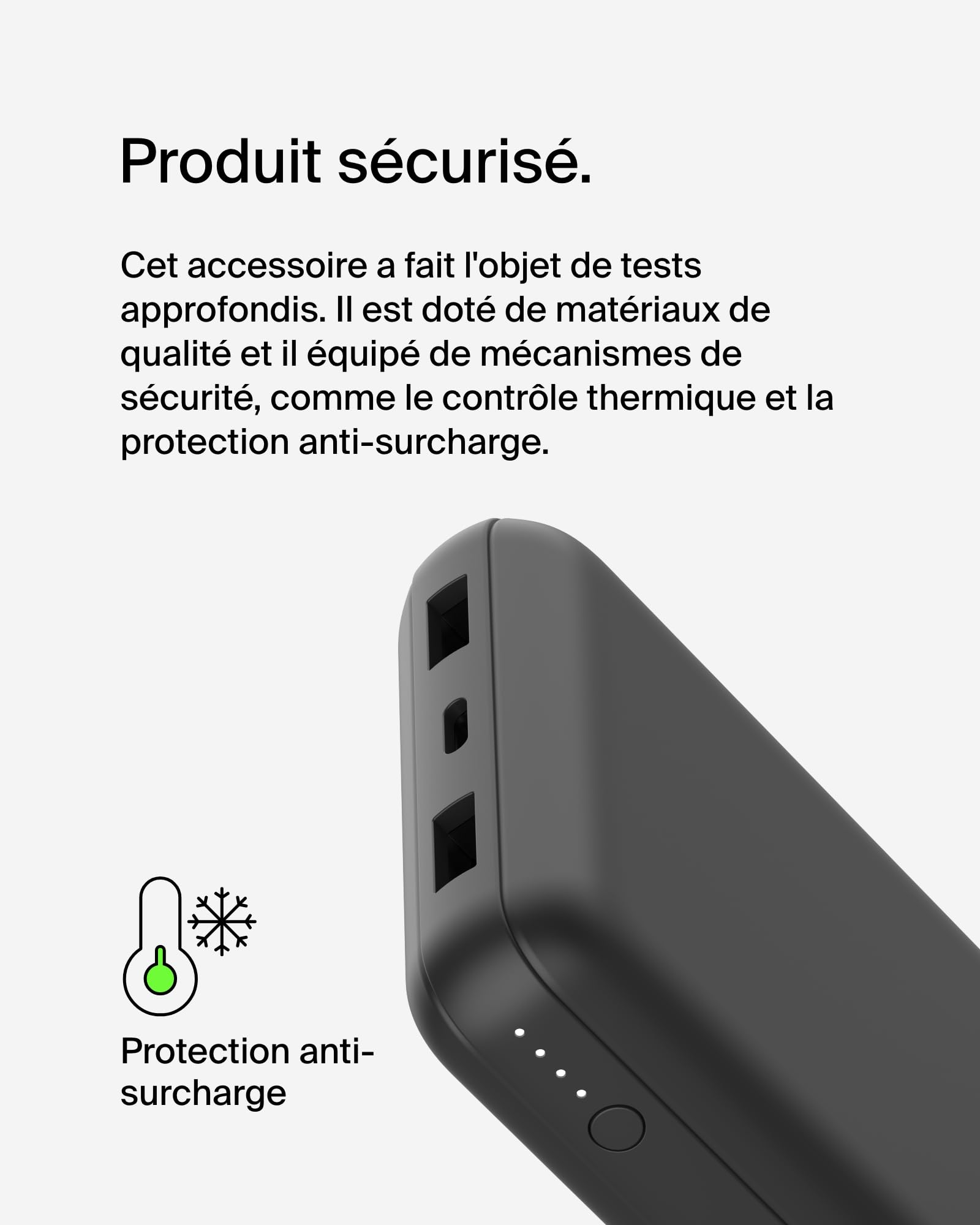 BELKIN Powerbank 20000mAh 15 W USB-C et USB-A