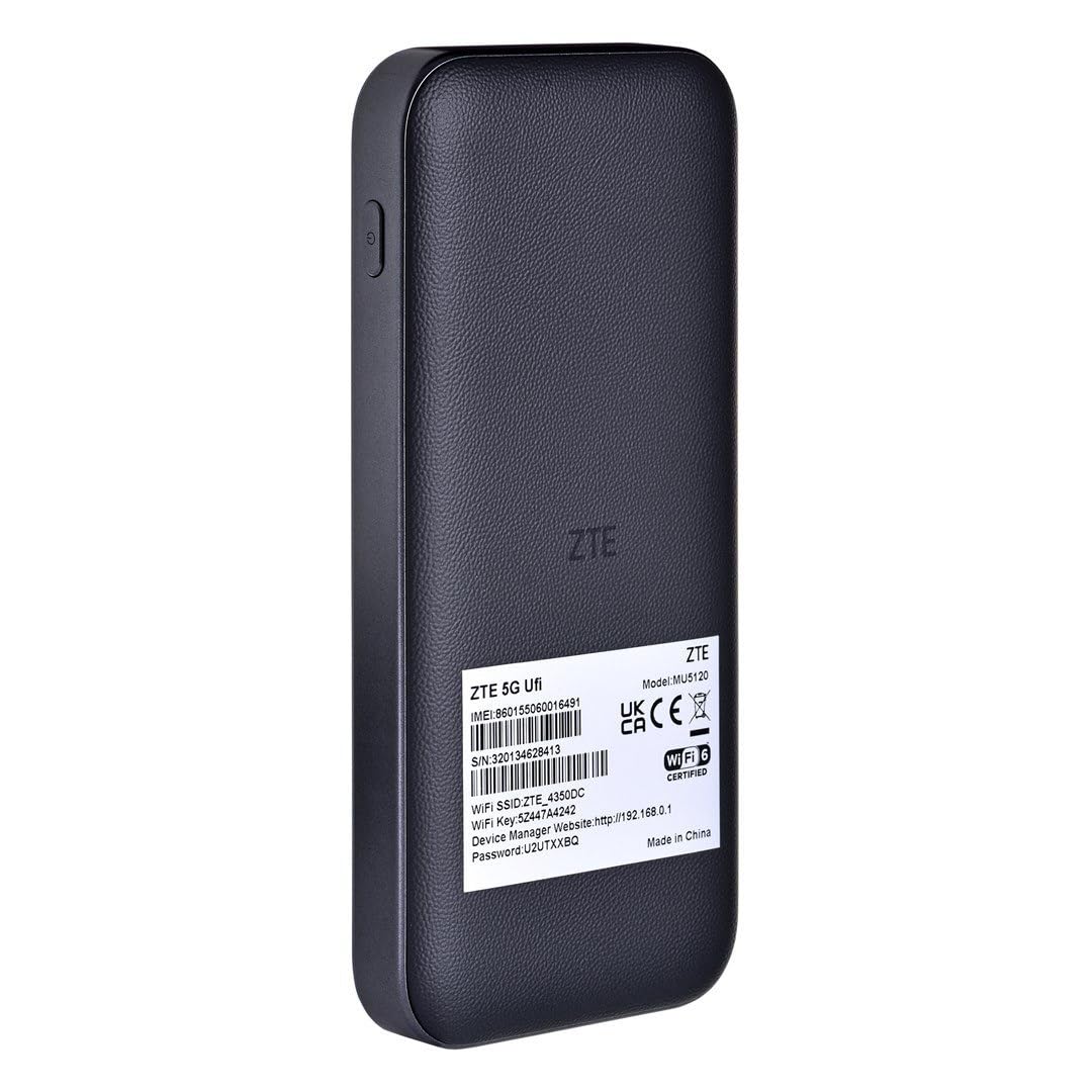 ZTE MU5120 Mobile Router (10 000 mAh) 5G Hot Spot WiFi 6